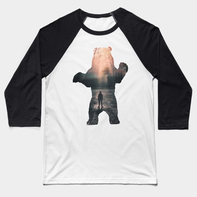 Bear animal art #bear Baseball T-Shirt by JBJart